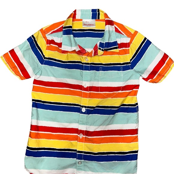 Hanna Andersson Boys Striped Button Up Shirt - Picture 1 of 3